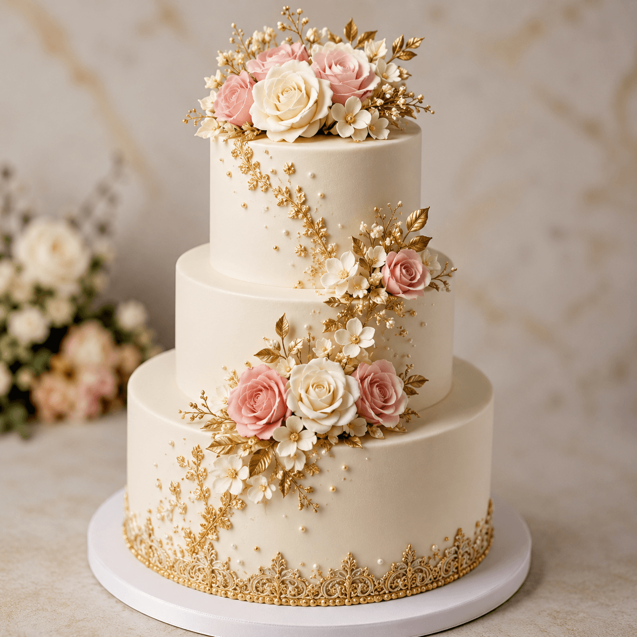 Three-Tier Wedding Cake
