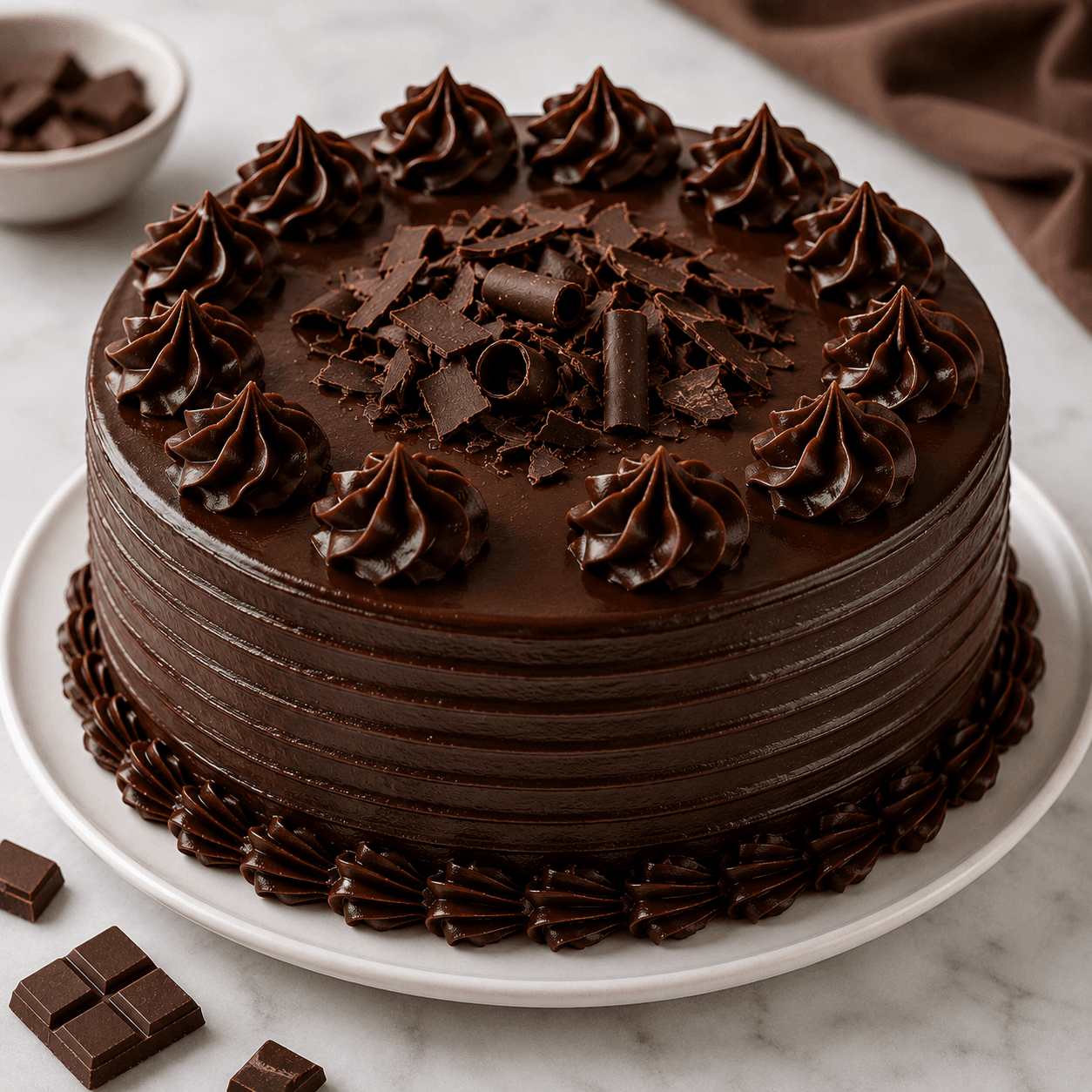 Double Chocolate Fudge Cake