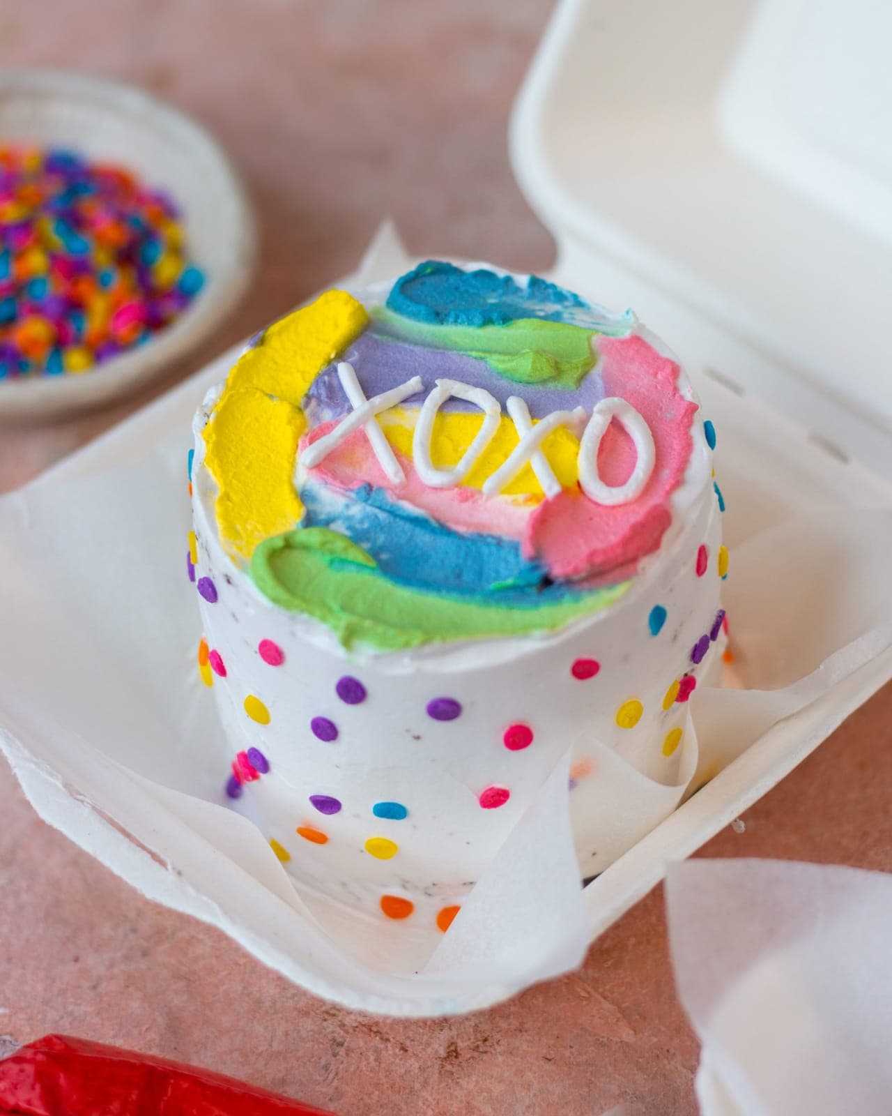 Rainbow Pop cake