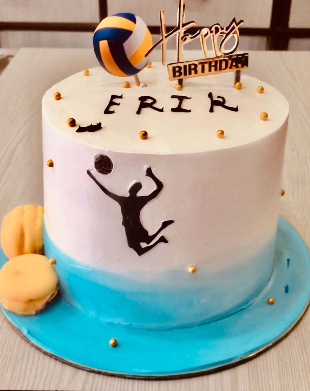Volleyball Champion Theme Cake