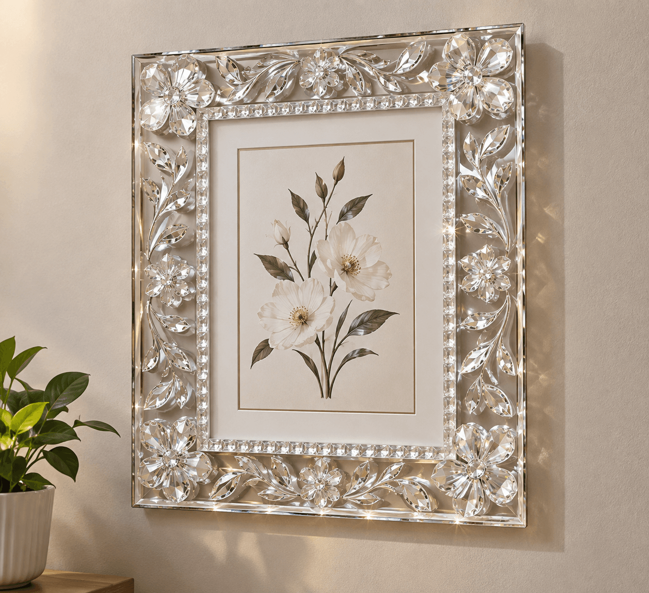 Crystal Embossed Wall Frame